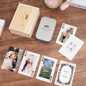 Custom Photo Wedding Poker Cards – Guest Book Alternative, Couple&#39;s Photos Playing Cards, Wedding Playing Cards, Engagement/Wedding Gifts