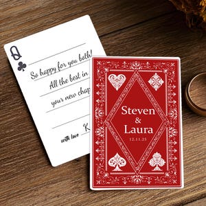 Wedding Guest Book Playing Cards, Custom Playing Cards Set, Photos Playing Cards, Guestbook Alternative, Unique Wedding Favor, Bridal Shower