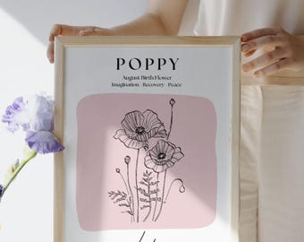 Impression d'art personnalisée A4 pour le mois de naissance