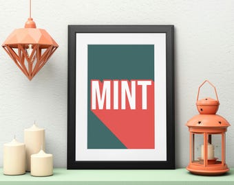 Mint Print: Colorful Mancunian Slang, Home Decor