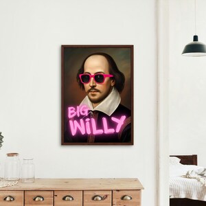 William Shakespeare Gallery Wall Print | Neon Pop Art image 3