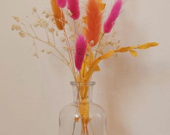 Hand Painted Vase: Fluorescent Trim, Colourful Home Decor