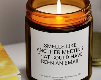 Funny Coworker Gift for Workplace Joke Job Gag Gift Funny Work Candle Gift, Gift Novelty Candle, SMELLS LIKE Divorce Breakup Gift