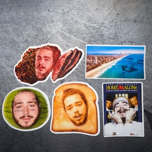 Assorted Post Malone Waterproof Stickers