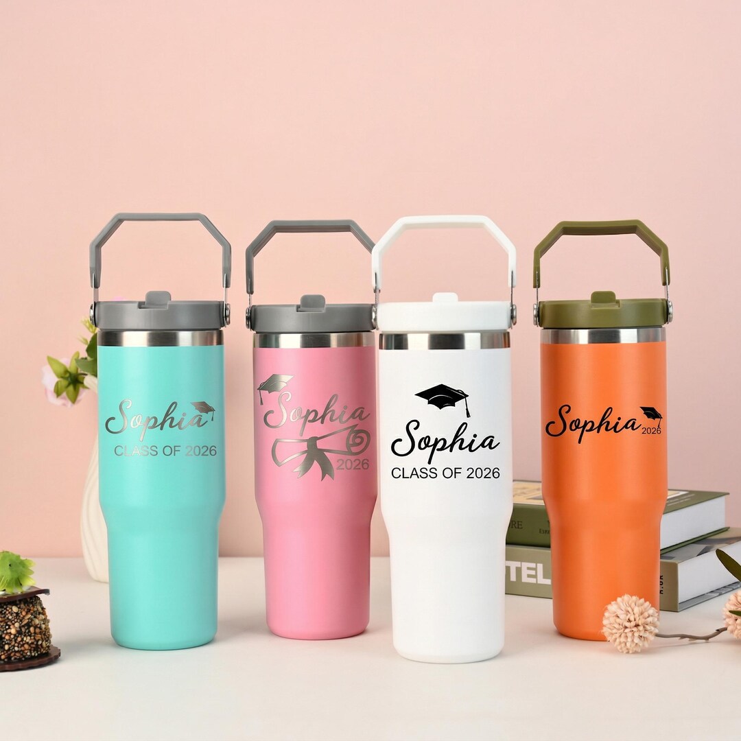 Graduation Handle Personalized Graduation 2026 Steel Tumbler, Graduation Party ...