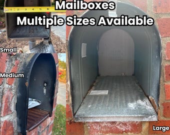 Replacement Door for Metal Mailboxes - Multiple Sizes - Design Options: Plain or Text