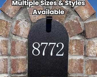 Plastic Mailbox Door Replacement – Design 2 – Custom Fit – Front Options: Plain or Text