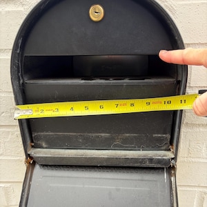 Metal Mailbox Door Replacement – Custom Fit – 11" x 11.5" – Front Options: Plain or Text