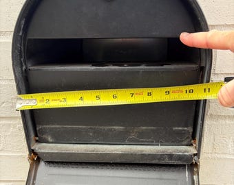 Metal Mailbox Door Replacement – Custom Fit – 11" x 11.5" – Front Options: Plain or Text