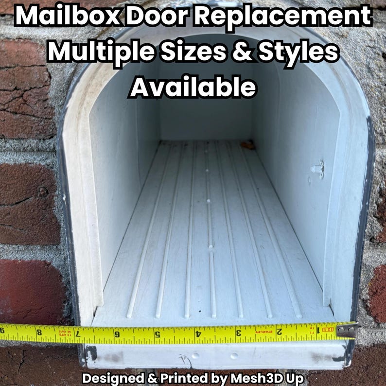 Plastic Mailbox Door Replacement – Design 4 – Custom Fit – Front ...
