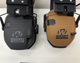 Australian Flag Patches 3cm X 5cm PAIR-  Fits Walker Razor Ear Protection