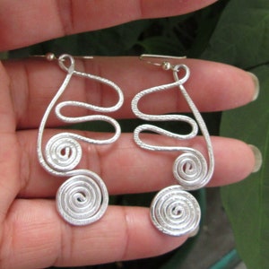 Aluminum  Earring, Wire Wrapped Jewelry, Handmade Jewelry, Wire Wrapped, Aluminum Jewelry