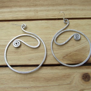 Aluminum  Earring, Wire Wrapped Jewelry, Handmade Jewelry, Wire Wrapped, Aluminum Jewelry