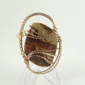 Rolling Hills Dolomite Gemstone Pendant, Rollings Hills Dolomite Necklace, Gemstone Pendant, Wire Wrapped Pendant