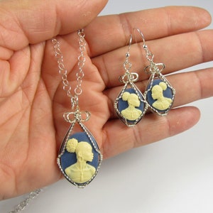 Afroamerikanische Frauen Kamee, Cameo Halskette, Afroamerikaner Halskette, Draht gewickelt Halskette, handgemachter Schmuck, Draht gewickelt Schmuck