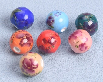 Perline Ceramica Bianca - Tondo 8mm | - Il negozio