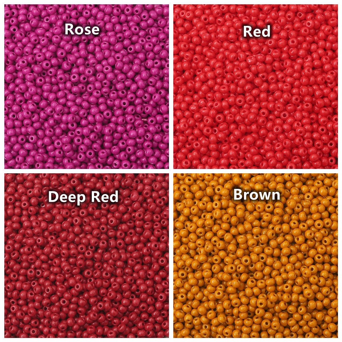 200 Pezzi Perle Sfuse Rotonde Miste Colorate Di 4mm Di Colore Blu Per - Foto 11