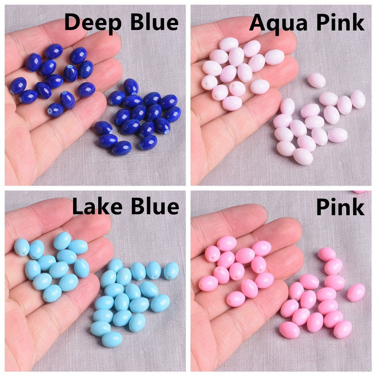 Artigianato Creativo PH PandaHall Perline Di Vetro Sfaccettate - 525 Pezzi Serie Blu, 7 Colori Per Gioielli Fai Da Te Perline Bracciali Collane - Foto 11