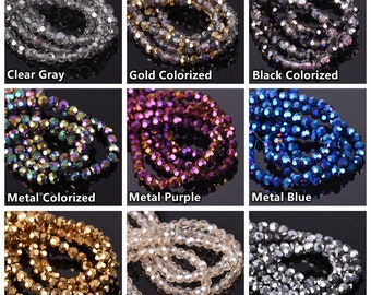 Perline Rotonde Sfaccettate In Cristallo, 2 Mm, 4 Mm, 6 Mm, 8 - Foto 3