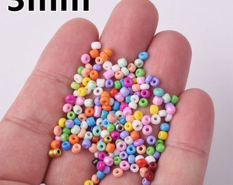 2800 Perline Di Vetro Metallizzate Fai Da Te - 2mm 3mm 4mm - Argento, Oro, Nero, Rame - Per Creare Gioielli E Accessori