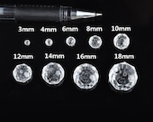 Wholesale 3 4 6 8 10 12 14 16 18mm Clear Rondelle Faceted Crystal Glass Loose Beads lot for Jewelry Making DIY Crafts