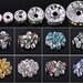 Wholesale 4mm 5mm 6mm 8mm 10mm 12mm Rondelle Metal & Crystal Rhinestones Spacer Beads Bulk Lot Loose Craft Findings---ZQ050~ZQ055