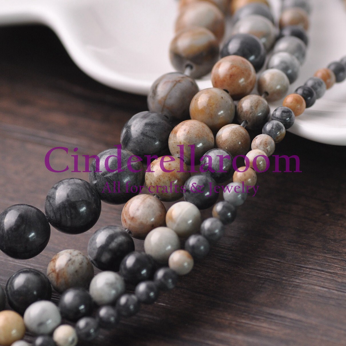 Wholesale Natural Gemstone Round Spacer Loose Beads 4MM 6MM 8MM 10MM 15-100PCS 