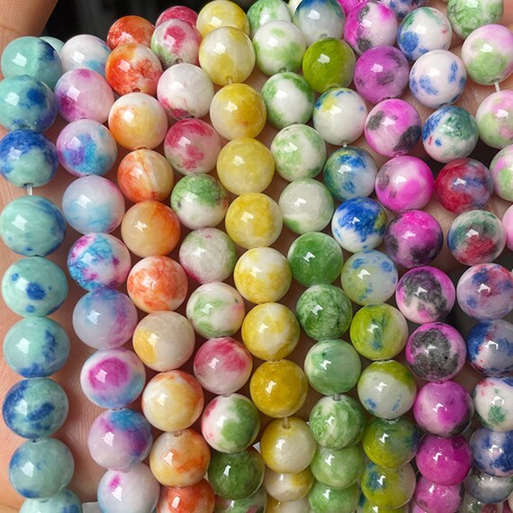 15" Strands Of Natural Round Gemstone Beads - 6mm, 8mm, 10mm, 12mm Multicolor Loose AAA