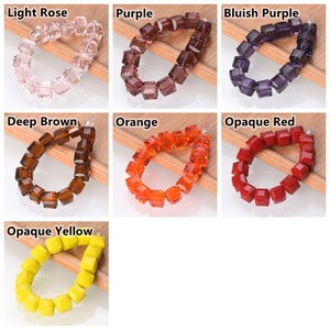 6mm 8mm Round Faceted Crystal Glass Loose Beads For Jewelry Making, DIY Crafts - 1mm Hole, Unbranded