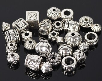 20/50/100pc Tibetan Silver Loose Tube Spacer Beads Charms Jewelry Making DIY 20/50/100pc Tibetan Silver Loose Tube Spacer Beads Charms Jewelry Making DIY