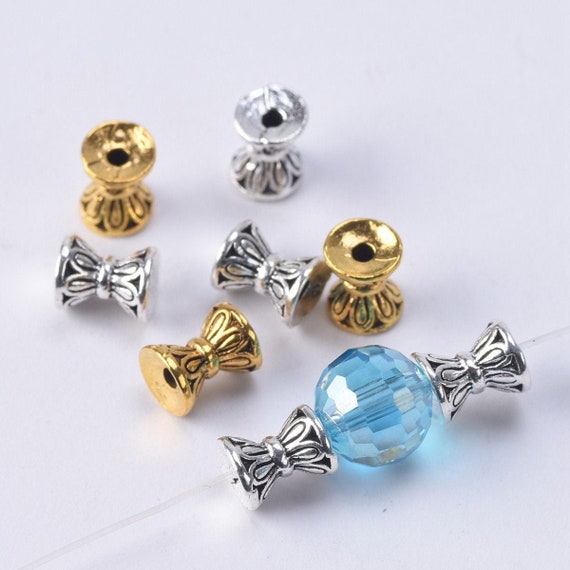 Nice 30pcs Tibetan Silver Spacers Beads Jewelry Findings 5X8mm Nice 30pcs Tibetan Silver Spacers Beads Jewelry Findings 5X8mm