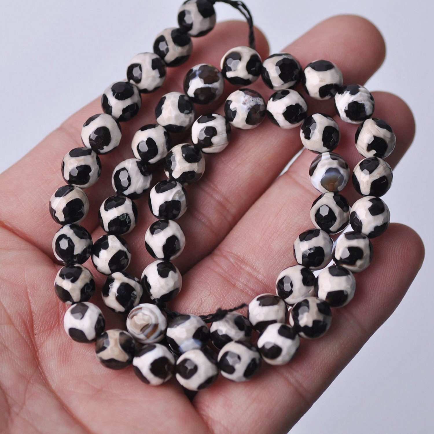 Perline Di Pietra Naturale Morgane Colorate Perline Di Pietra Preziosa Distanziatore Allentato Rotondo Per Creazione Di Gioielli Collana Braccialetto Fai Da Te 15 '' 6/8 / 10mm - Foto 9