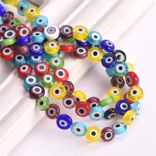 45 Perline Sfuse In Pietra Naturale Ametista 8 Mm – Con Cordino Elastico In Cristallo Per Creazione Gioielli