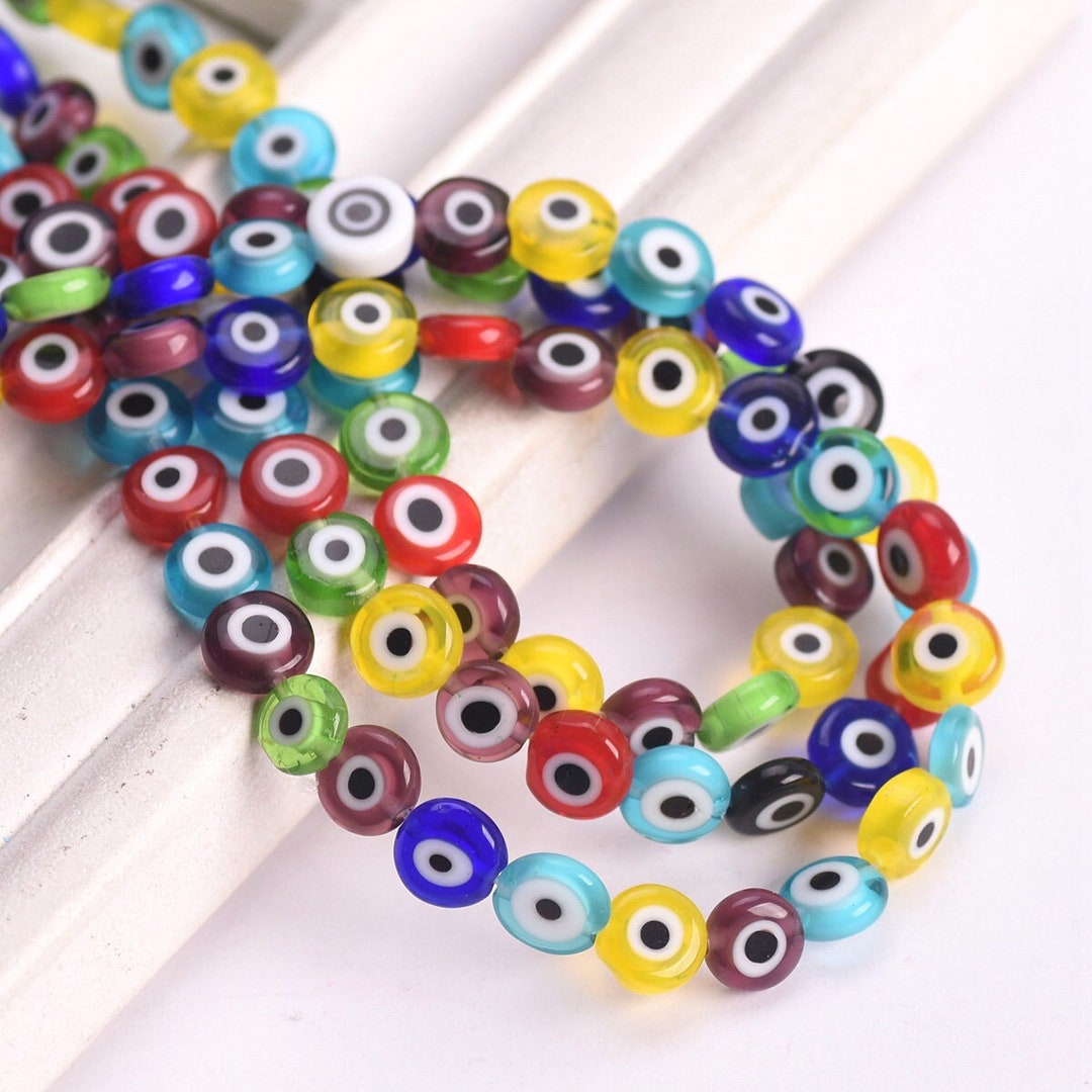 45 Perline Sfuse In Pietra Naturale Ametista 8 Mm – Con Cordino Elastico In Cristallo Per Creazione Gioielli