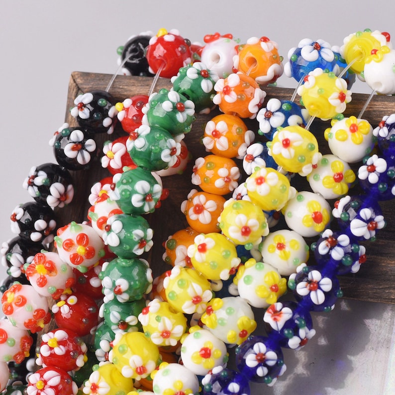 10pc 10mm Handmade Luminous Lampwork Beads-OFF169 10pc 10mm Handmade Luminous Lampwork Beads-OFF169