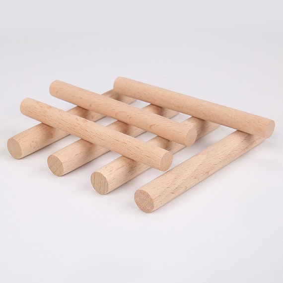 100 Uds. De palitos de madera Natural DIY de 15cm, palitos artesanales de  madera Natural, palitos