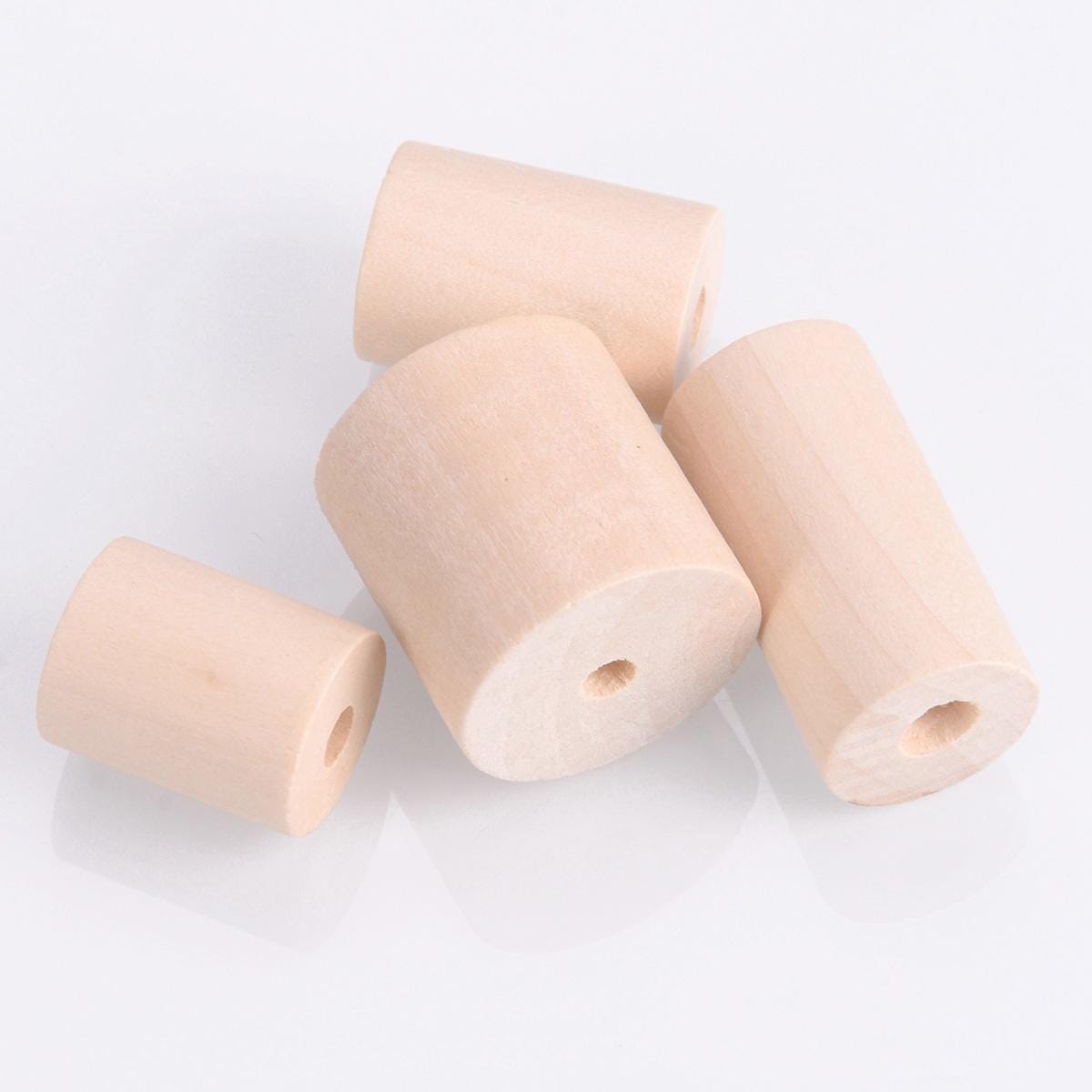 Kit: Perline In Legno E Filo Per Macramè, Colore Naturale, 1Set