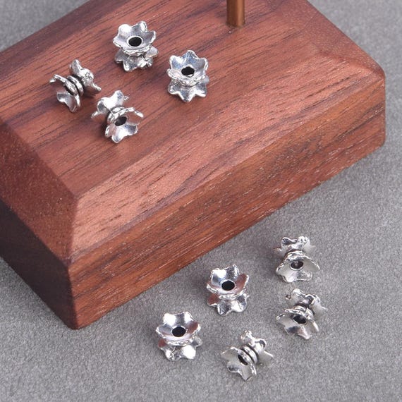 20pcs Antique Golden Tibetan Alloy Square Spacer Beads - 13x11mm, Nickel Free