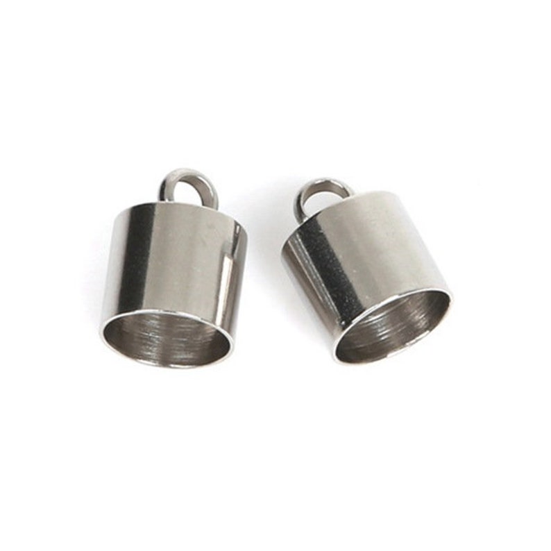 10pcs Stainless Steel Wire Rope Thread Cord Metal Crimps End Etsy