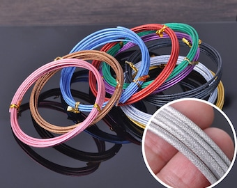 1 Roll 12ga Carved Aluminium Craft Wire - 12 Gauge 2.0mm 2Meter Diverse Kleuren Sieraden Craft Soft Metal Wire Wrapping Cord--LX033
