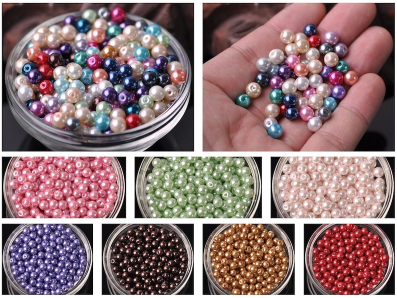Wholesale 3-12mm Rainbow Color No Hole Acrylic Beads DIY Jewelry Making
