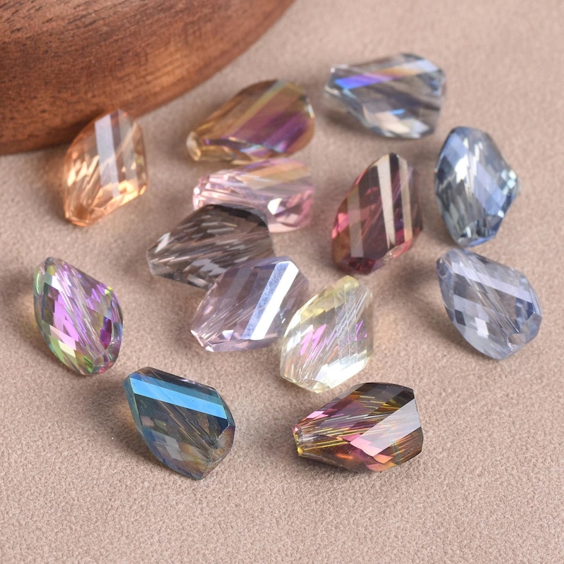Helix Cut Crystal Beads - Etsy