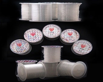 1 Roll 0.2/0.3/0.5/0.6/0.8mm Inelasticity Nylon Wire Cord Jewelry Handmade Making Craft Cord Wire DIY LX103