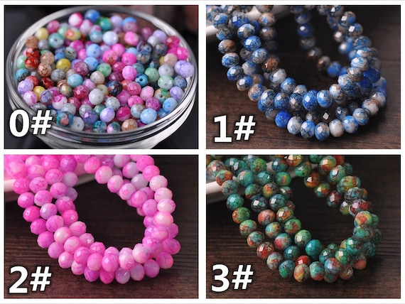 Perline Di Vetro Di Sfaccettato 2/3/4/6/8mm Rondelle Austria Perline Distanziatrici Sciolte Per La Creazione Di Gioielli Accessori Fai Da Te-blu-2mm