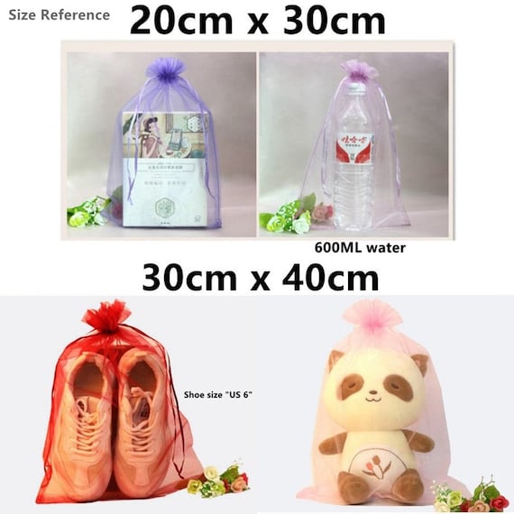 Wholesale 100pcs Sheer Organza Bags wedding Decoration party Favor