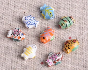 かわいい陶器の魚 / 陶器の魚 / 手作りアート / 魚のギフト