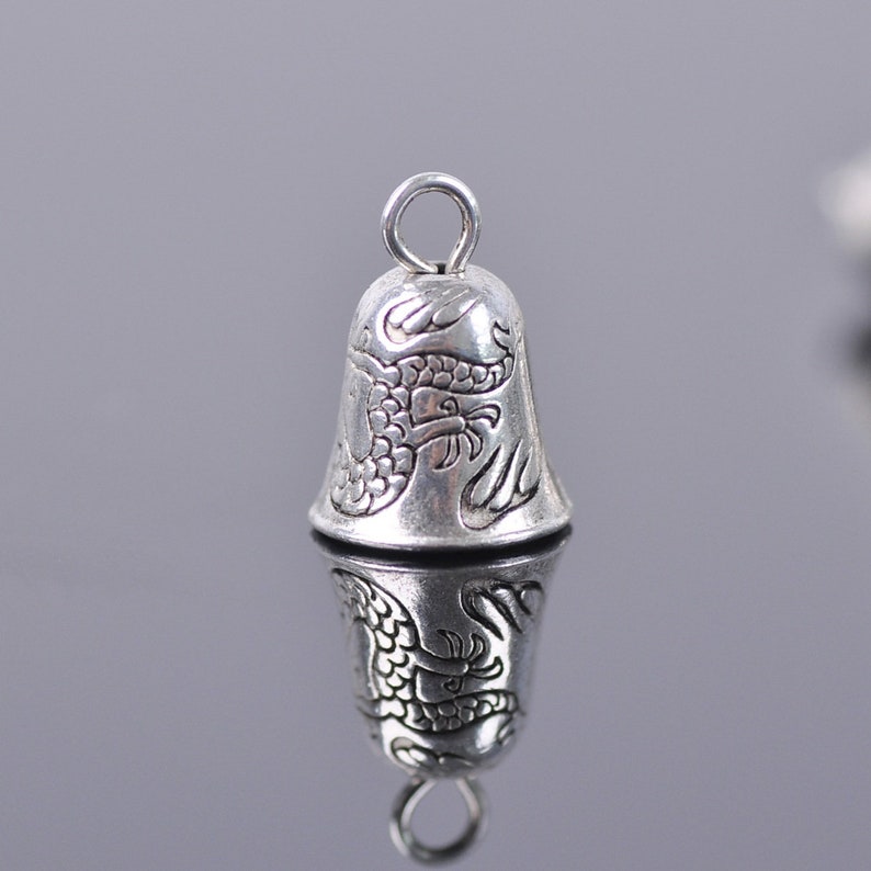20pcs 13X9mm Tibetan Silver Metal Alloy No Ringing Bells Crafts DecoratIon Findings Jewelry Making JS413