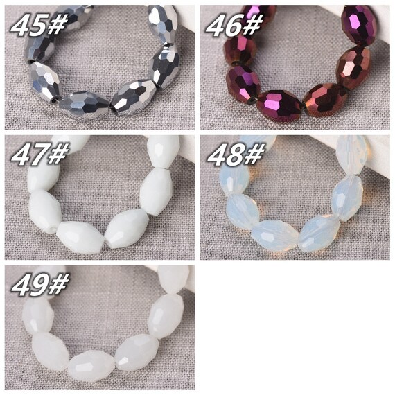 1000 Perline Di Cristallo 4mm Per Creazione Gioielli Fai Da Te | Kit Perline Sfaccettate Con Scatola, 10 Colori