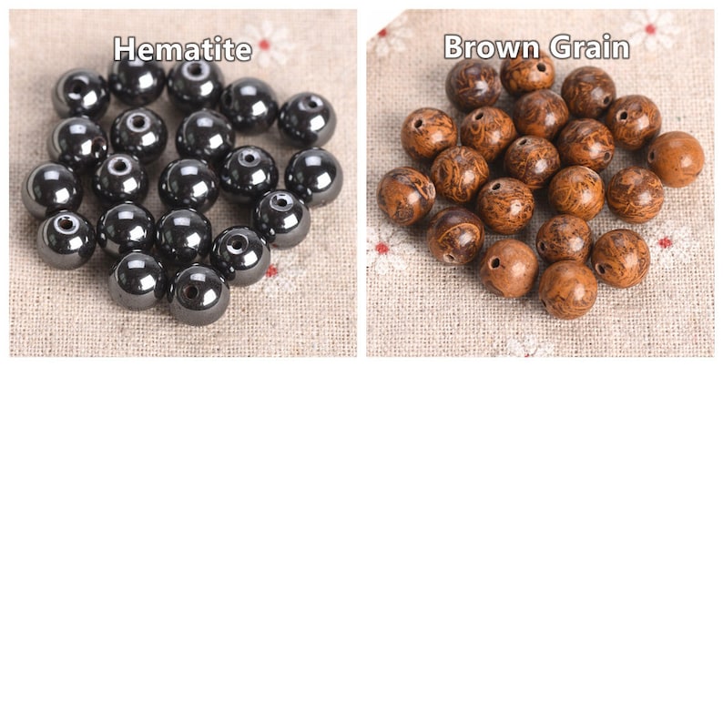 Natural Stone Round 4mm 6mm 8mm 10mm 12mm Loose Gemstone Beads Lot For Jewelry Making DIY Bracelet zdjęcie 9