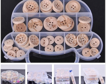 Paintings Heren 50Pcs Mixed Leaves Wood Apparel Sewing Buttons for Clothes Scrapbooking Decorative Crafts Handicraft DIY Accessories Flower Pots Boxes
